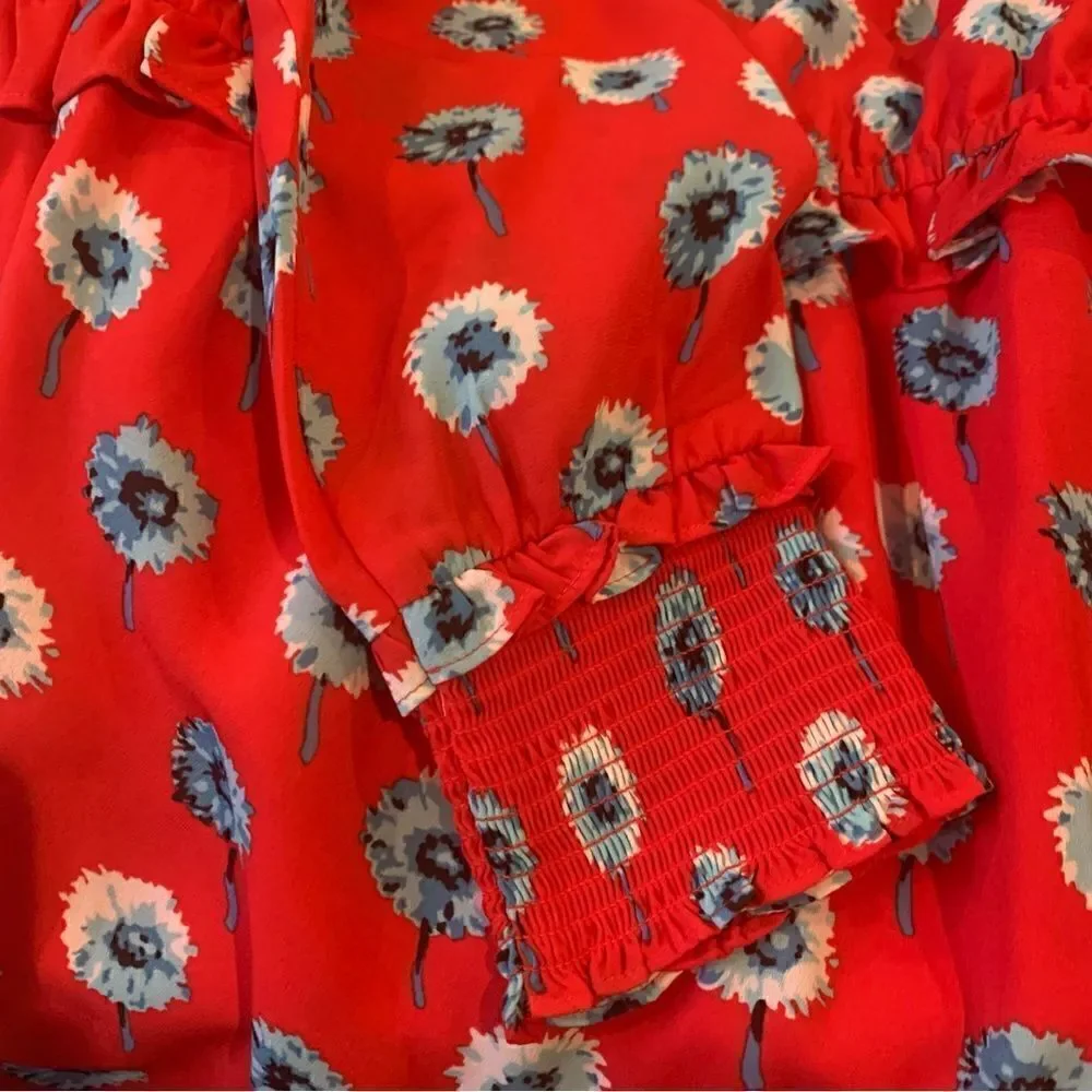J. Crew | Printed Long Sleeve Fitted Dress